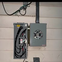 Residential electrical panel and meter equipment